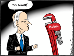 MANCHIN MONKEY WRENCH by Bob Englehart