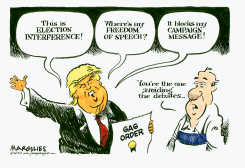 TRUMP WON'T DEBATE by Jimmy Margulies
