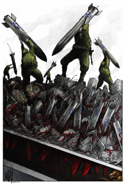 THE WAR ON GAZA by Angel Boligan