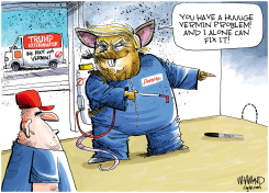 TRUMP THE EXTERMINATOR by Dave Whamond