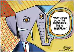 REPUBLICANS IN DISARRAY by Dave Whamond