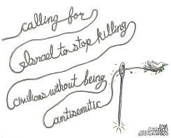 CRITICIZING ISRAEL by Adam Zyglis