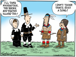 FIRST THANKSGIVING by Bob Englehart