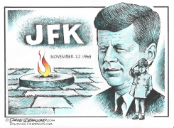 JFK ETERNAL FLAME 11-22-1963 by Dave Granlund