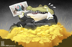 CROCODILE TEARS CANNOT FOOL ANYONE by Luojie