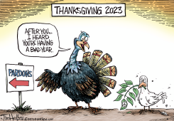 THANKSGIVING PARDON by Joe Heller