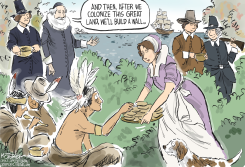 THE FIRST THANKSGIVING  by Jeff Koterba