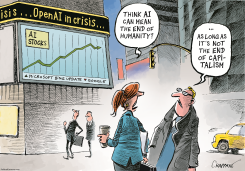 BETTING BIG ON AI by Patrick Chappatte