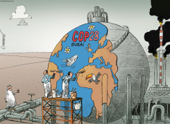 THE EMIRATES HOST THE COP28 by Patrick Chappatte