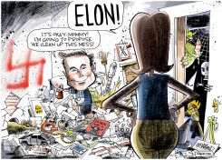 ELON'S MESS by Dave Whamond