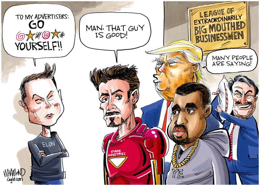 Elon attacks his advertisers