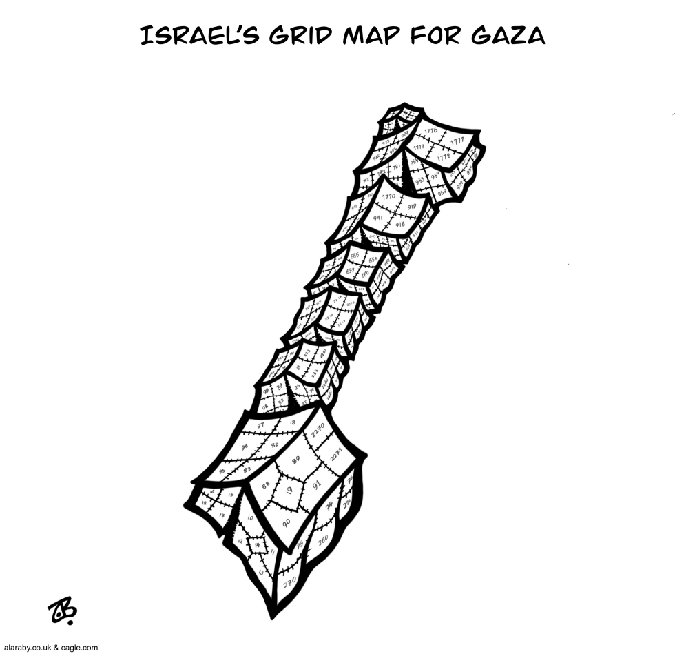 Israel’s grid map for Gaza