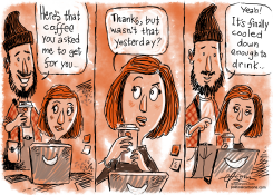 SCALDING HOT COFFEE by Guy Parsons