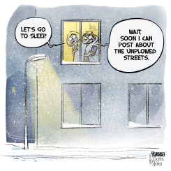 UNPLOWED STREETS by Gatis Sluka
