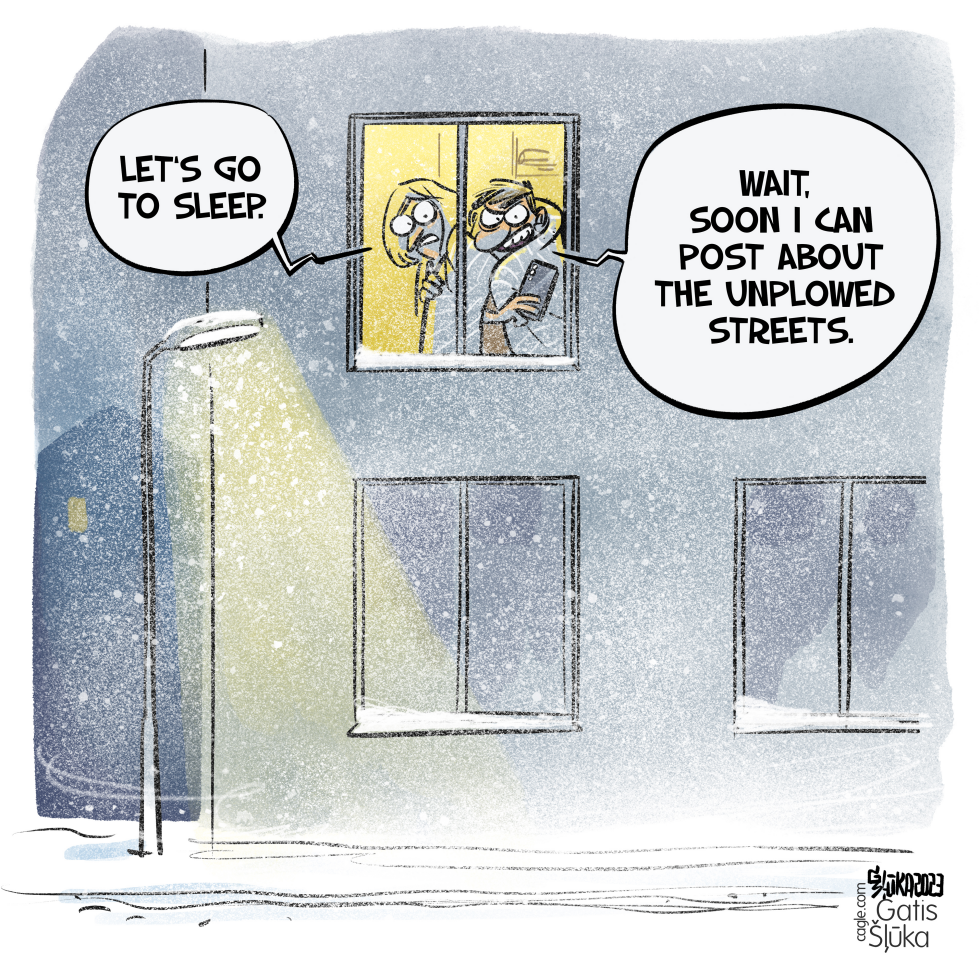 Unplowed streets