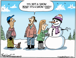 NOT A SNOW MAN by Bob Englehart