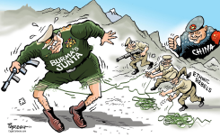 BURMA JUNTA AND REBELS by Paresh Nath