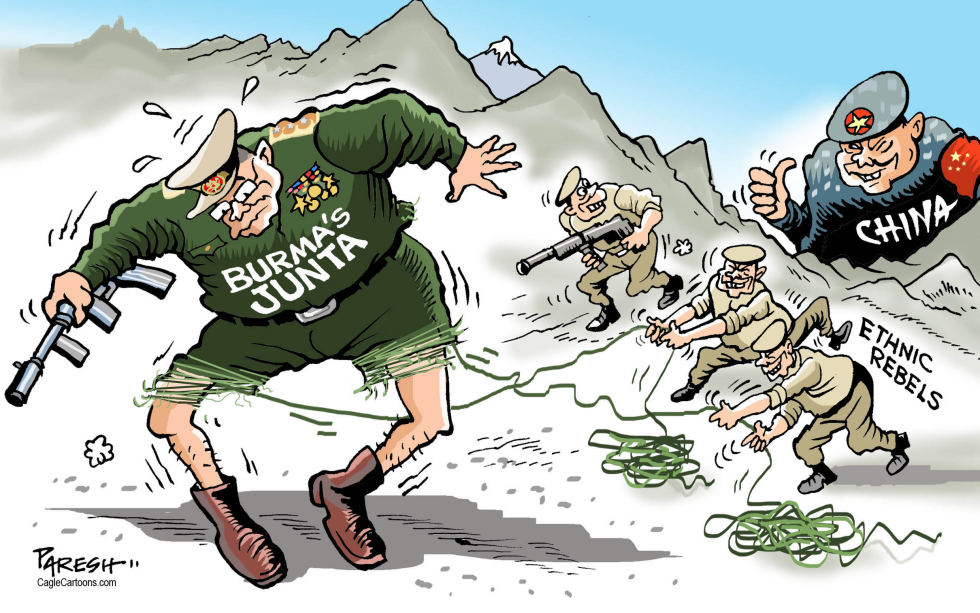 Burma junta and rebels