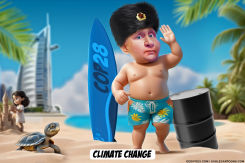 PUTIN VISITS UAE AND SAUDI ARABIA DURING COP28 by Bart van Leeuwen