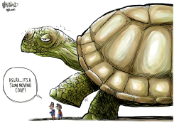 SLOW MOVING COUP by Dave Whamond