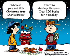 TREE SHORTAGE by Steve Nease