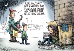 HOMELESS HOLIDAY by Joe Heller
