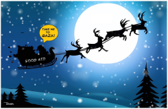 SANTA IN GAZA by Tayo Fatunla