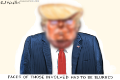 TRUMP BLUR FACE by Ed Wexler