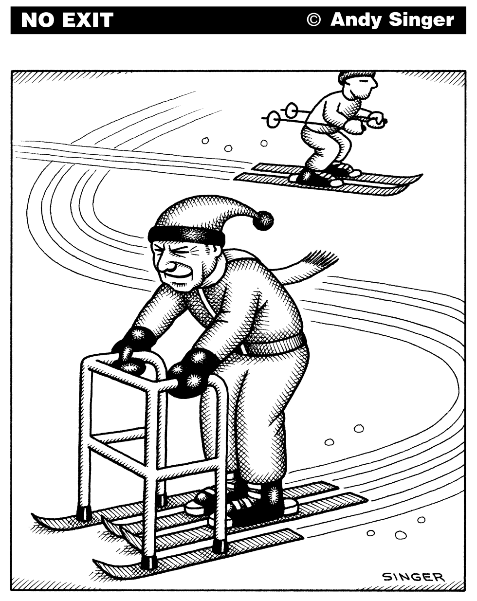 Elderly Skier