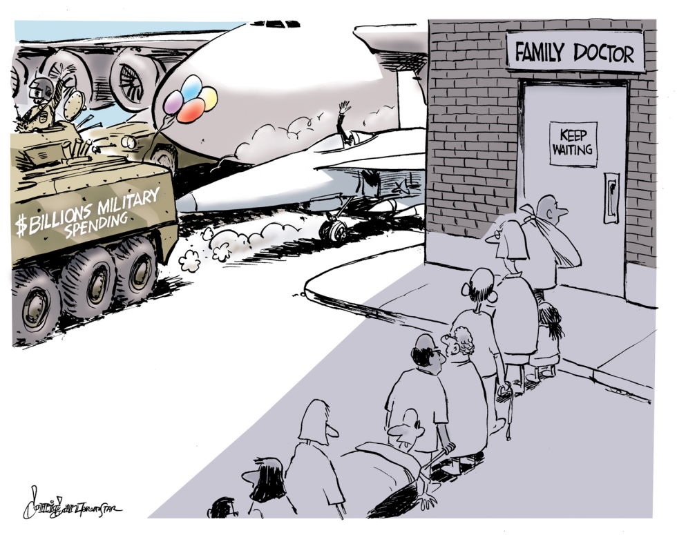 Color-Military Spending Trumps Medical Care
