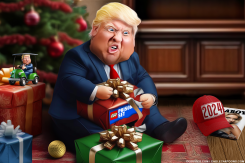 CHRISTMAS EVE TRUMP by Bart van Leeuwen