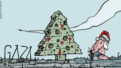 CHRISTMAS IN GAZA by Emad Hajjaj