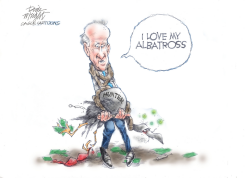 BIDEN'S ALBATROSS by Dick Wright
