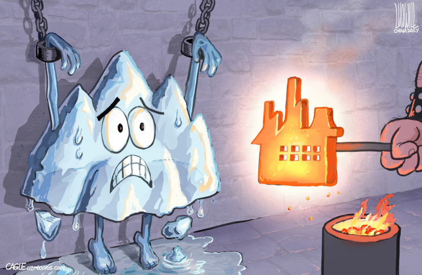 Melting glaciers