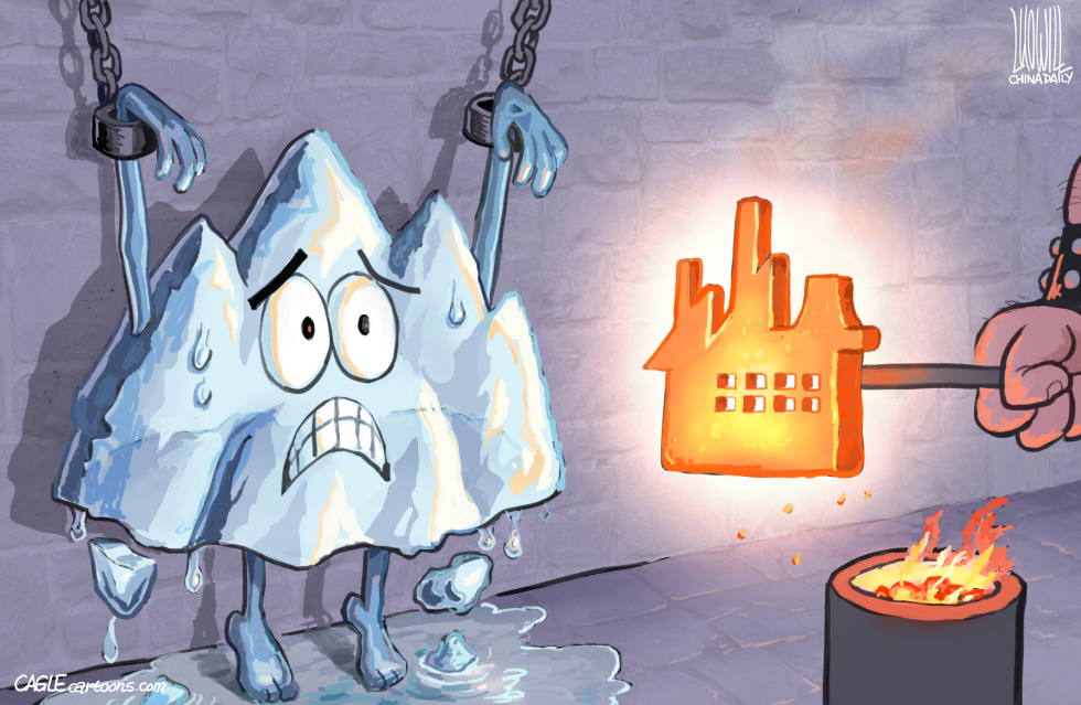 Melting glaciers