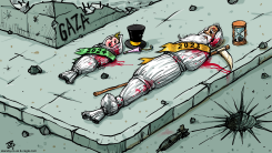 NEW YEAR EVE IN GAZA by Emad Hajjaj