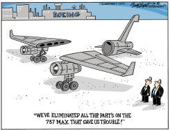 BOEING MAX PROBLEMS by Bob Englehart