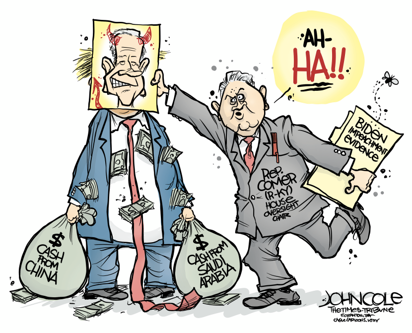 Trump's foreign cash, Comer's impeachment scam