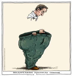 DISAPPEARING POLITICAL CENTER by Joep Bertrams