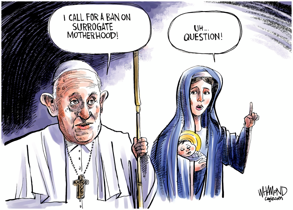 Pope calls for ban on surrogacy