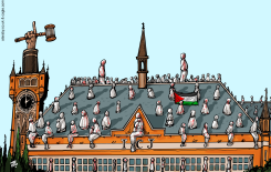 GAZA VICTIMS AT HAAG by Emad Hajjaj