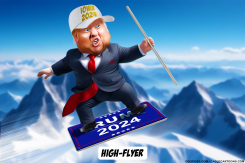 DONALD TRUMP WINS THE IOWA GOP CAUCUSES by Bart van Leeuwen