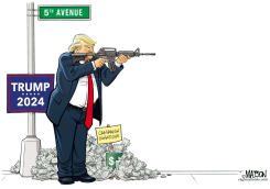 TRUMP CAMPAIGN THREATENS POLITICAL VIOLENCE by R.J. Matson