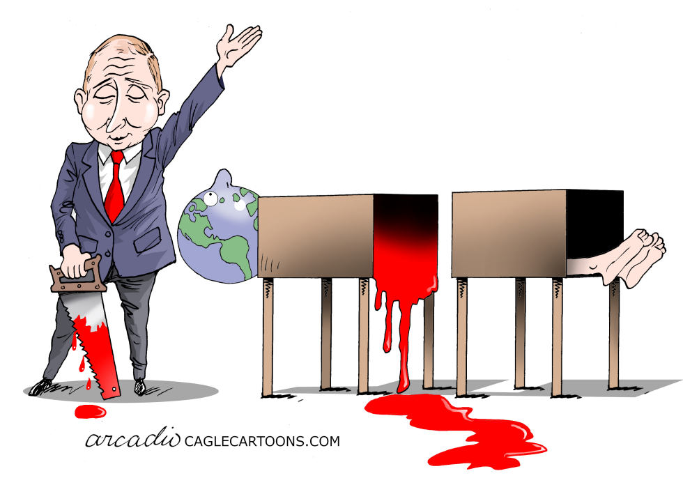 Putin, war magician.