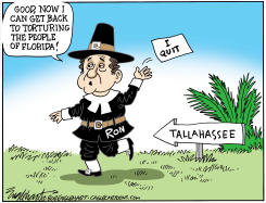 DESANTIS QUITS THE RACE by Bob Englehart