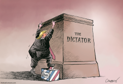 TRUMP'S FIRST STEP by Patrick Chappatte