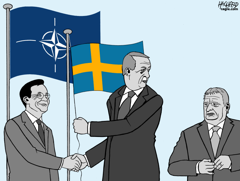 Kristersson, Erdogan, Orbán (correction)
