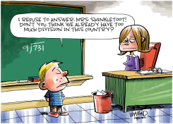 A DIVIDED COUNTRY by Dave Whamond