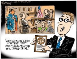 COURTROOM SKETCHES by Bob Englehart