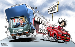 TRUMP AND NIKKI HALEY by Paresh Nath
